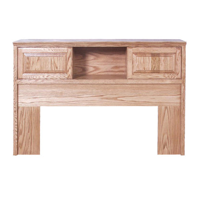 FD-3010T - Traditional Oak Bookcase Headboard - Twin size - Oak For Less® Furniture