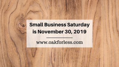 Small Business Saturday is November 30th 2019
