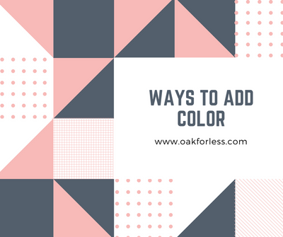 Ways to Add Color