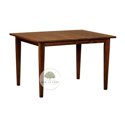 Amish made Delaware 4 Leg Table in Solid Oak - Oak For Less® Furniture