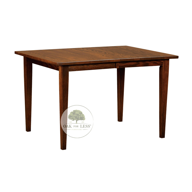 Amish made Delaware 4 Leg Table in Solid Oak - Oak For Less® Furniture