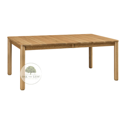 Amish made Eureka 4 Leg Table in Solid Oak - Oak For Less® Furniture