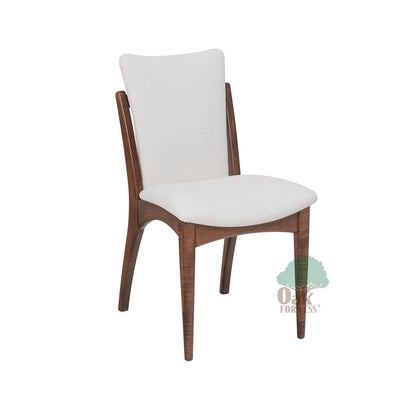 Madrid Side Chair shown with ivory color fabric | Oak For Less® Furniture & Amish Furniture Creations ™