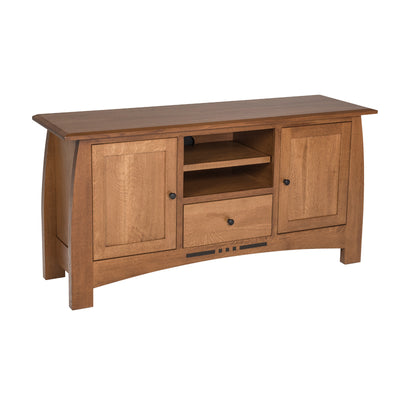 Amish made Arts & Crafts 64" Entertainment Console - Oak For Less® Furniture