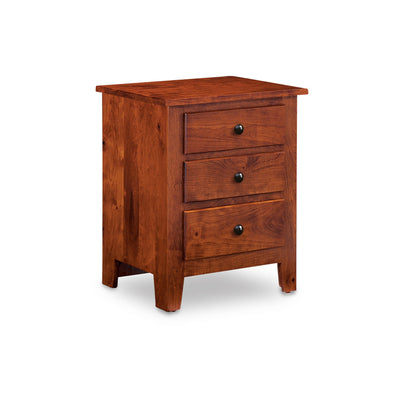 Amish made Shenandoah Nightstand with 3 Drawers - Oak For Less® Furniture