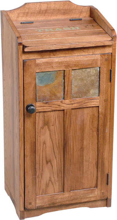 SD-2110RO - Sunny D Rustic Trash Container - Oak For Less® Furniture