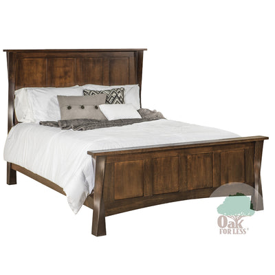 Amish made Lake Tahoe Bed - Queen size - Oak For Less® Furniture