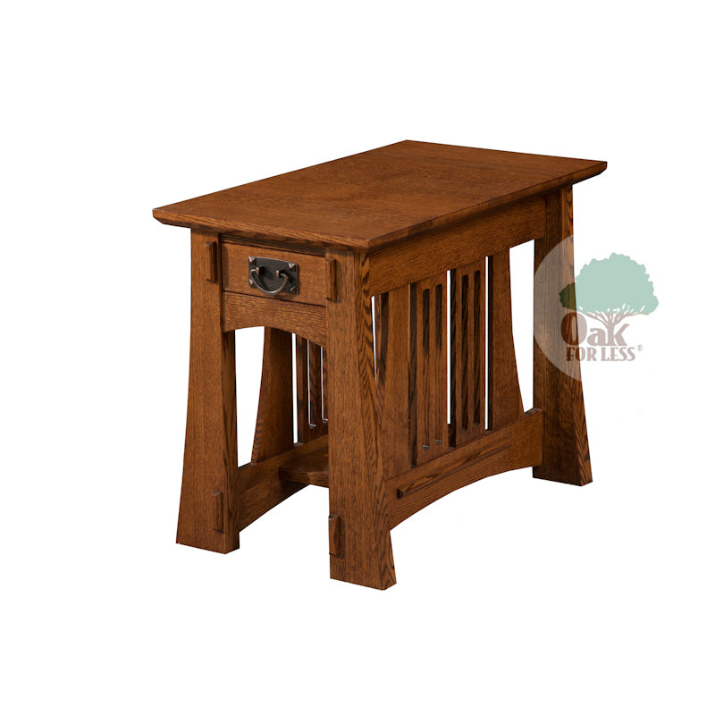 TM-1725 Arts & Crafts Spacesaver End Table | Oak For Less ®