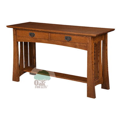 TM-1726 Arts & Crafts Sofa Table | Oak For Less ®