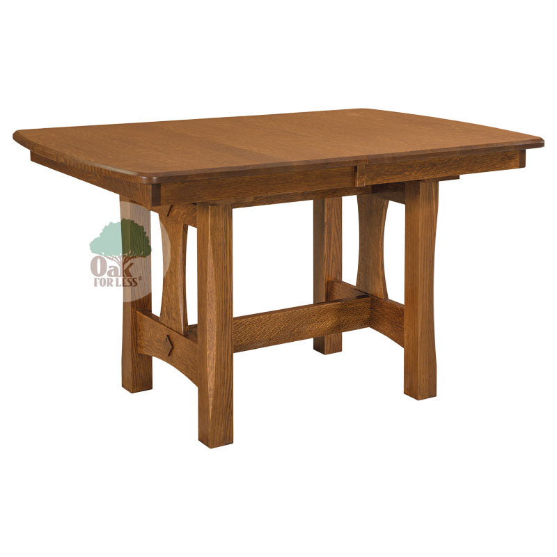 Amish made Sedona Trestle Table Set in Solid Oak - Oak For Less® Furniture