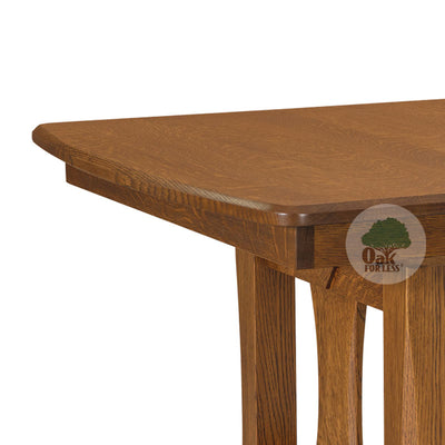 Amish made Sedona Trestle Table Set in Solid Oak - Oak For Less® Furniture